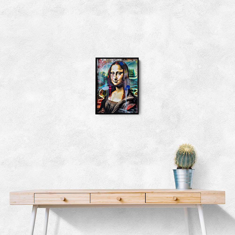 Mona Lisa Graffiti Style Wall Art