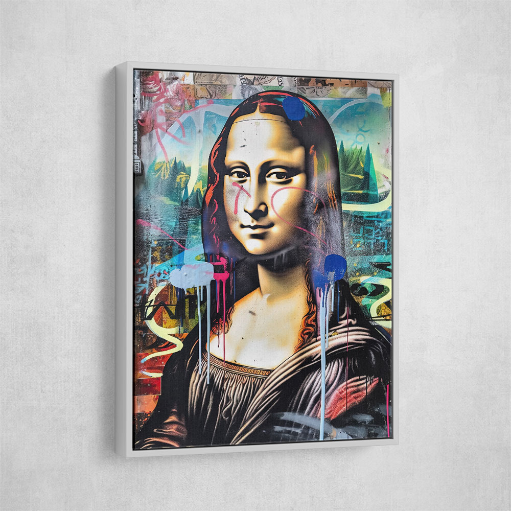 Mona Lisa Graffiti Style Wall Art