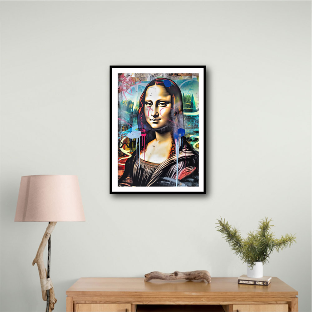 Mona Lisa Graffiti Style Wall Art