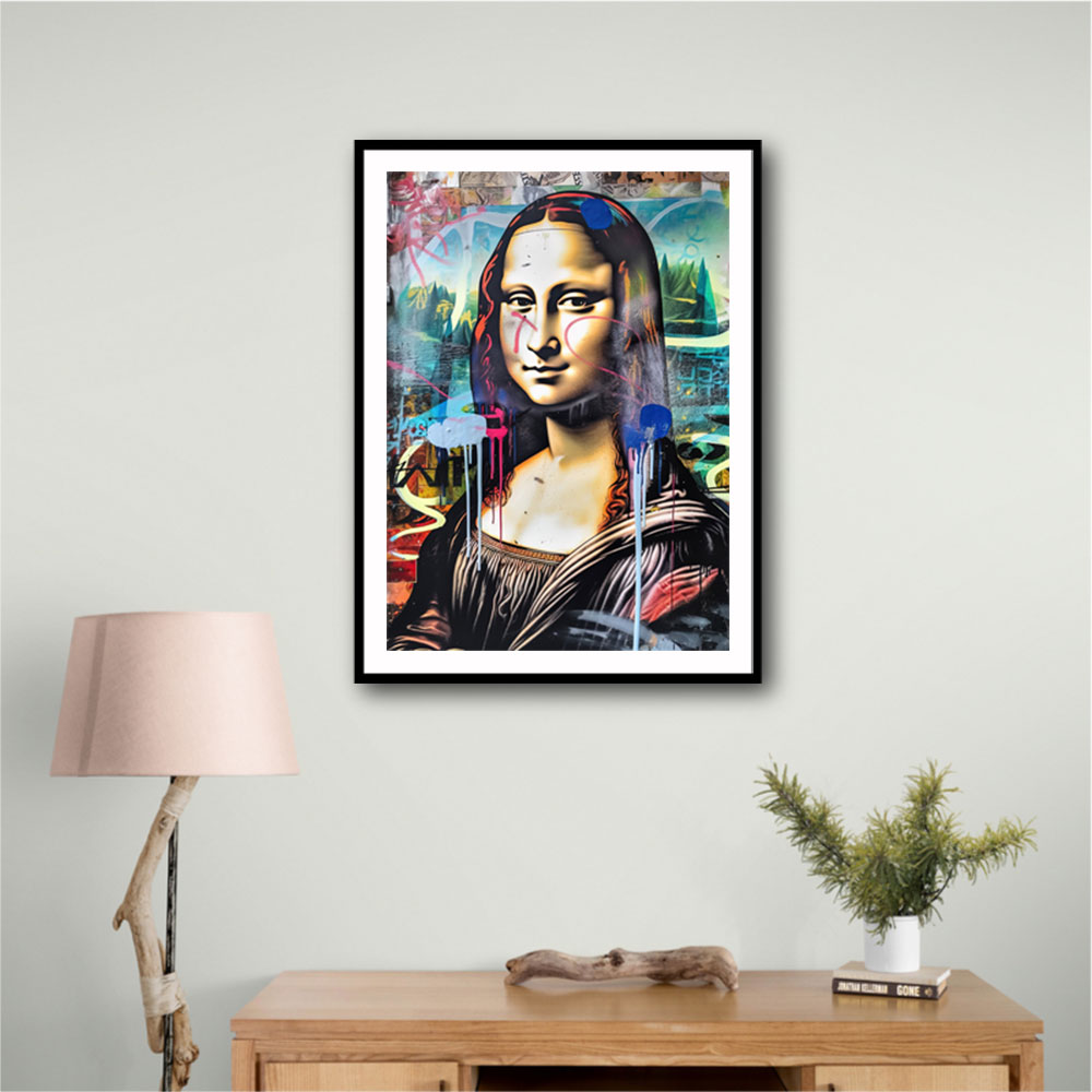 Mona Lisa Graffiti Style Wall Art