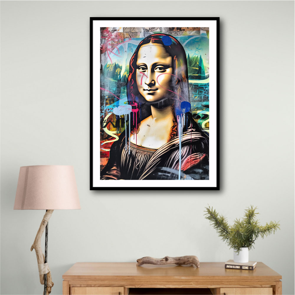 Mona Lisa Graffiti Style Wall Art