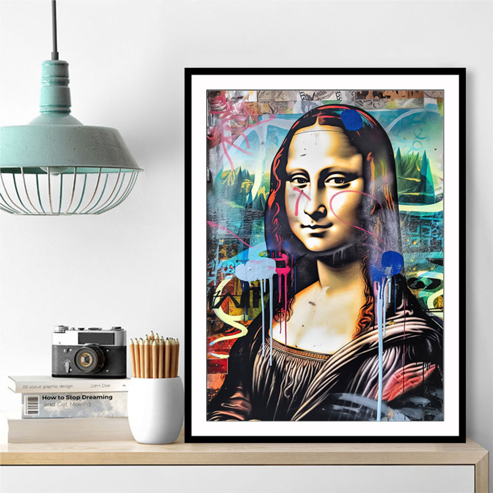 Mona Lisa Graffiti Style Wall Art