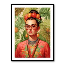 Frida Kahlo Floral Wall Art