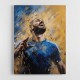 Karim Benzema Abstract Portrait Wall Art