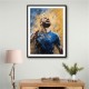 Karim Benzema Abstract Portrait Wall Art