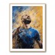 Karim Benzema Abstract Portrait Wall Art