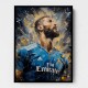 Karim Benzema Abstract Portrait 2 Wall Art