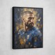 Karim Benzema Abstract Portrait 3 Wall Art