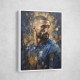 Karim Benzema Abstract Portrait 3 Wall Art