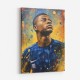 Kylian Mbappe Abstract Portrait Wall Art