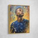 Kylian Mbappe Abstract Portrait Wall Art