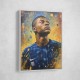 Kylian Mbappe Abstract Portrait Wall Art