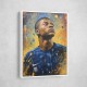 Kylian Mbappe Abstract Portrait Wall Art