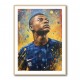 Kylian Mbappe Abstract Portrait Wall Art