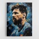 Messi Abstract Portrait Wall Art