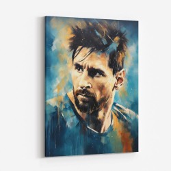 Messi Abstract Portrait 2 Wall Art