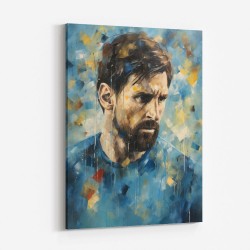 Messi Abstract Portrait 3 Wall Art