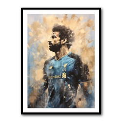 Salah Abstract Portrait 4 Wall Art