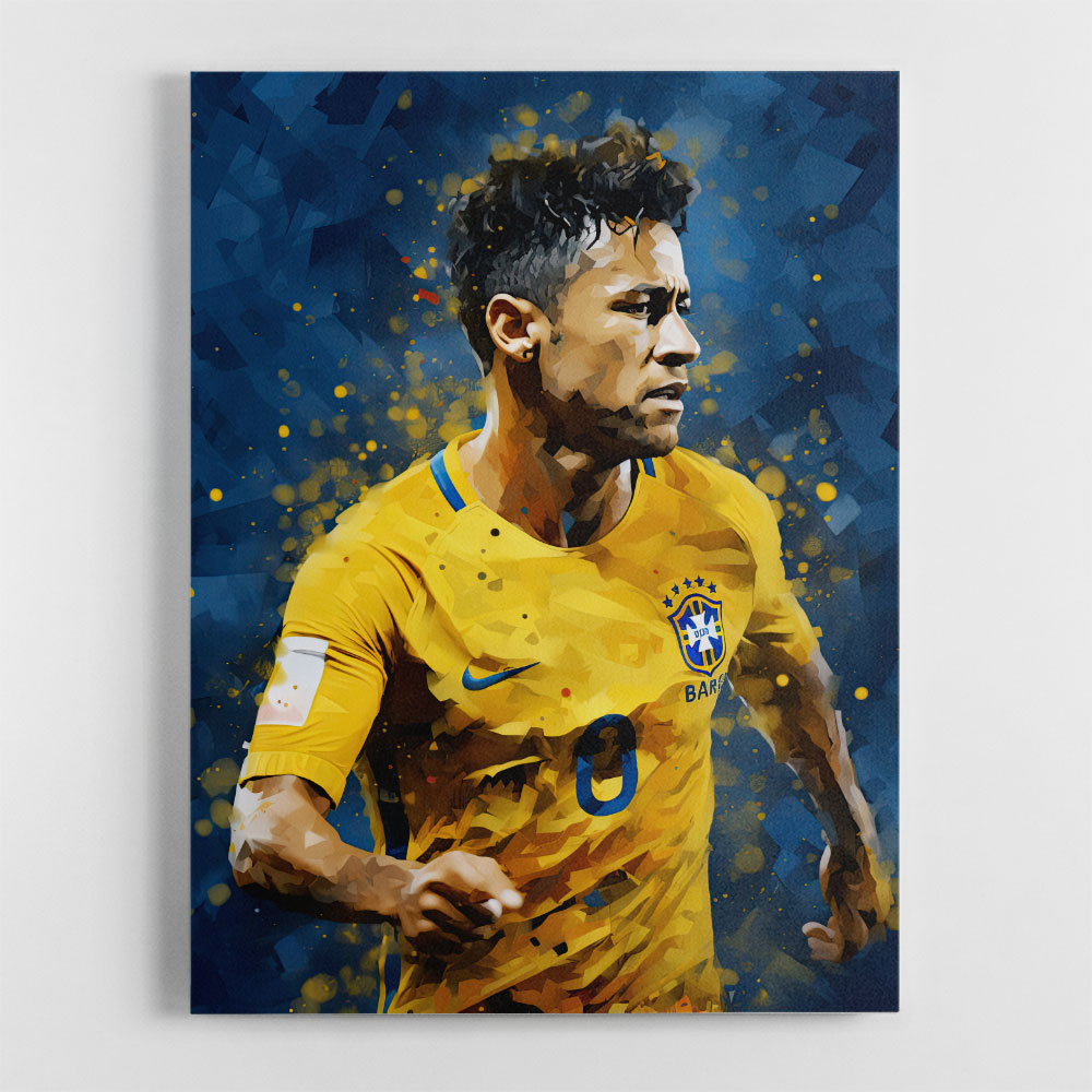 Neymar Abstract Portrait Wall Art Neymar Abstract Portrait Wall Art
