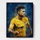 Neymar Abstract Portrait Wall Art