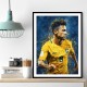 Neymar Abstract Portrait Wall Art