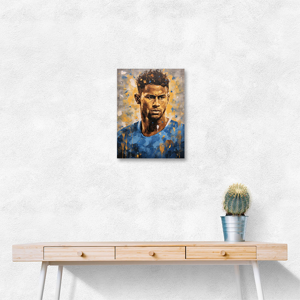 Neymar Abstract Portrait 2 Wall Art