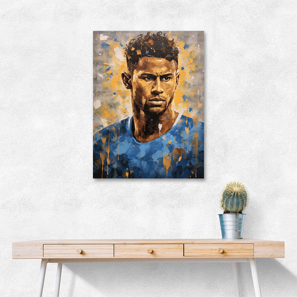 Neymar Abstract Portrait 2 Wall Art