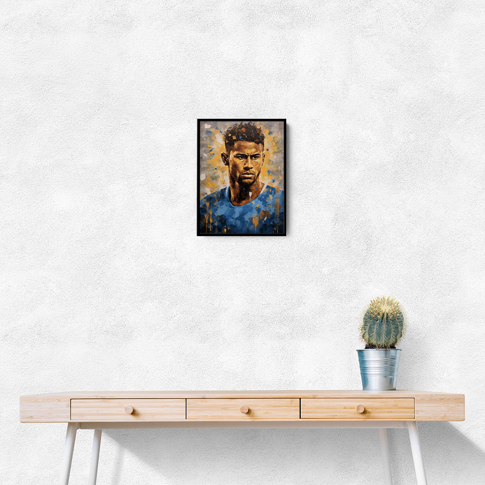 Neymar Abstract Portrait 2 Wall Art