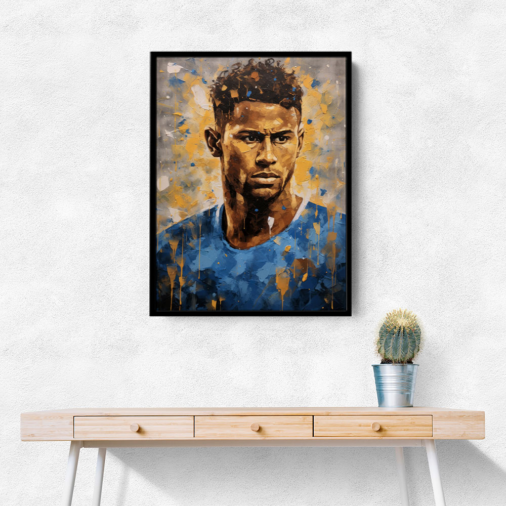 Neymar Abstract Portrait 2 Wall Art