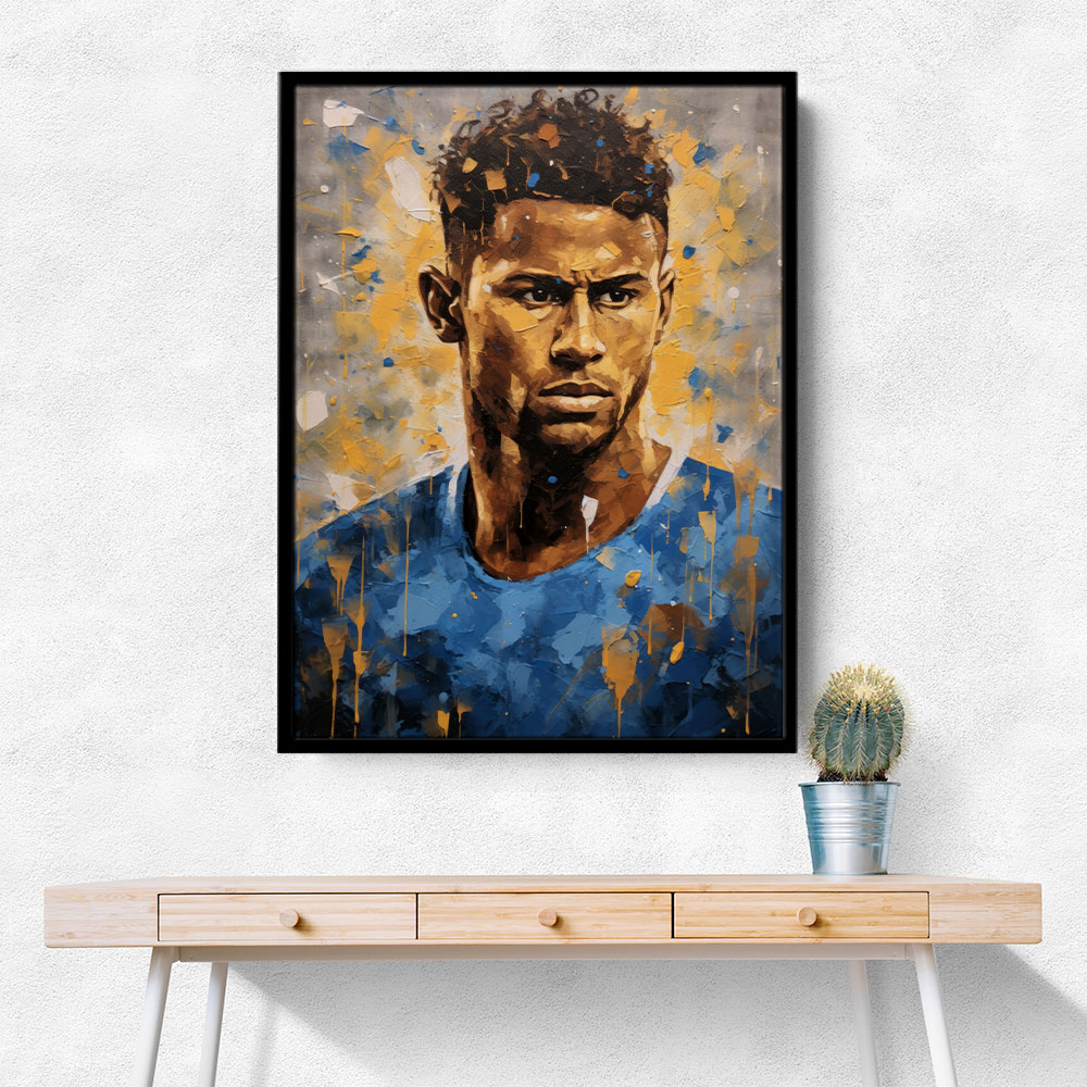 Neymar Abstract Portrait 2 Wall Art