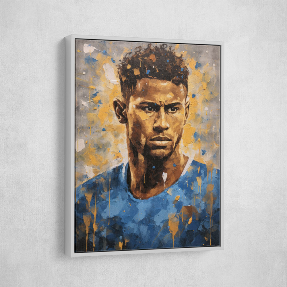 Neymar Abstract Portrait 2 Wall Art