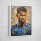 Neymar Abstract Portrait 2 Wall Art