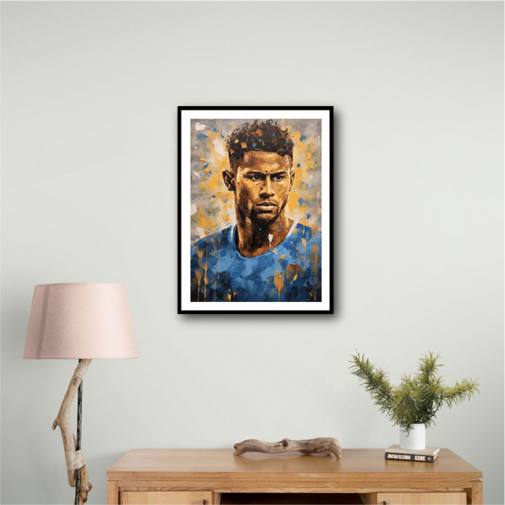 Neymar Abstract Portrait 2 Wall Art Neymar Abstract Portrait 2 Wall Art