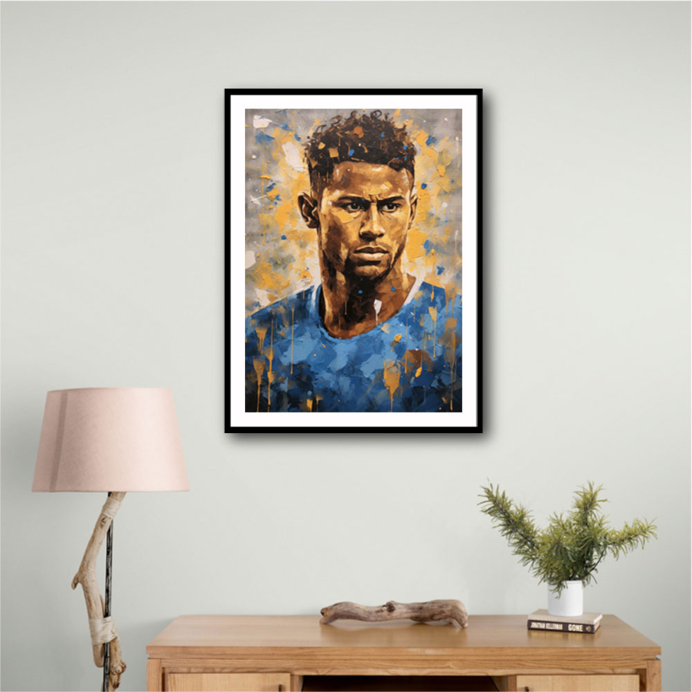 Neymar Abstract Portrait 2 Wall Art Neymar Abstract Portrait 2 Wall Art