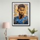 Neymar Abstract Portrait 2 Wall Art