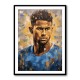 Neymar Abstract Portrait 2 Wall Art