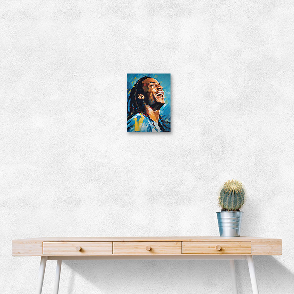 Ronaldinho Abstract Portrait Wall Art