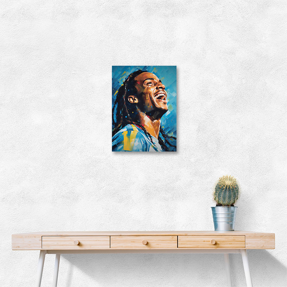 Ronaldinho Abstract Portrait Wall Art