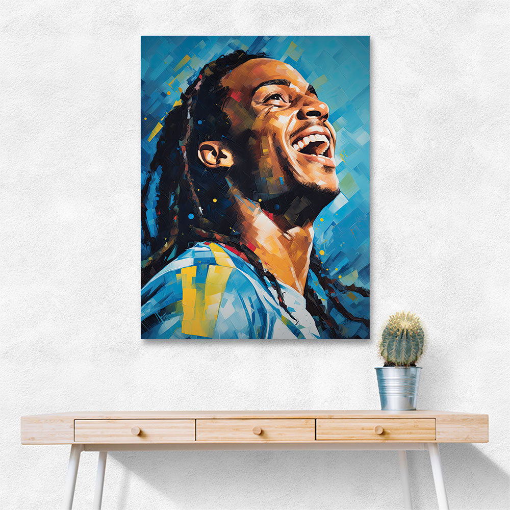 Ronaldinho Abstract Portrait Wall Art Ronaldinho Abstract Portrait Wall Art
