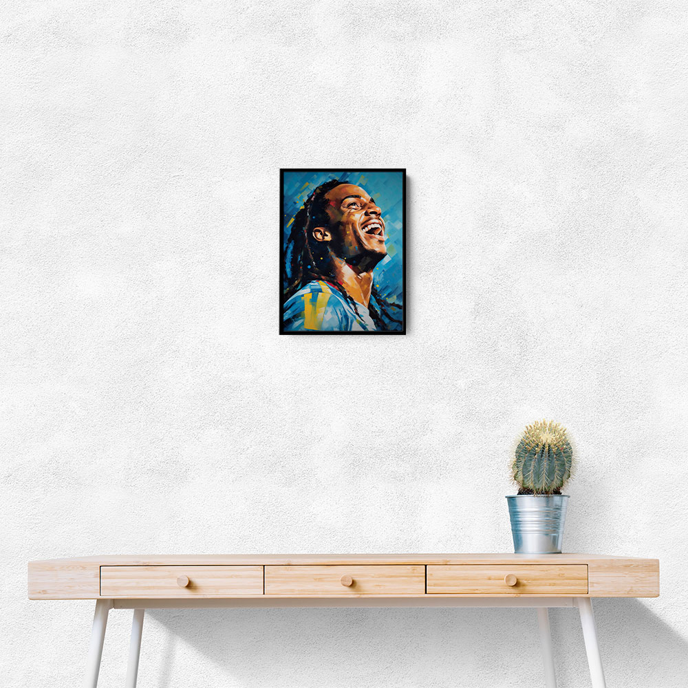 Ronaldinho Abstract Portrait Wall Art