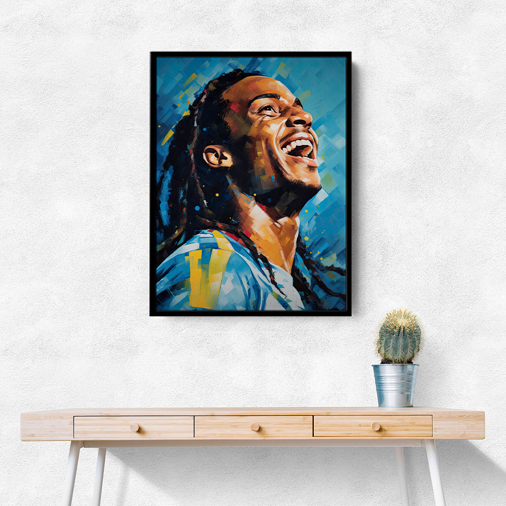 Ronaldinho Abstract Portrait Wall Art