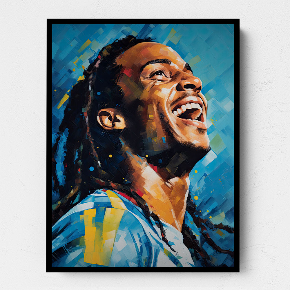 Ronaldinho Abstract Portrait Wall Art Ronaldinho Abstract Portrait Wall Art