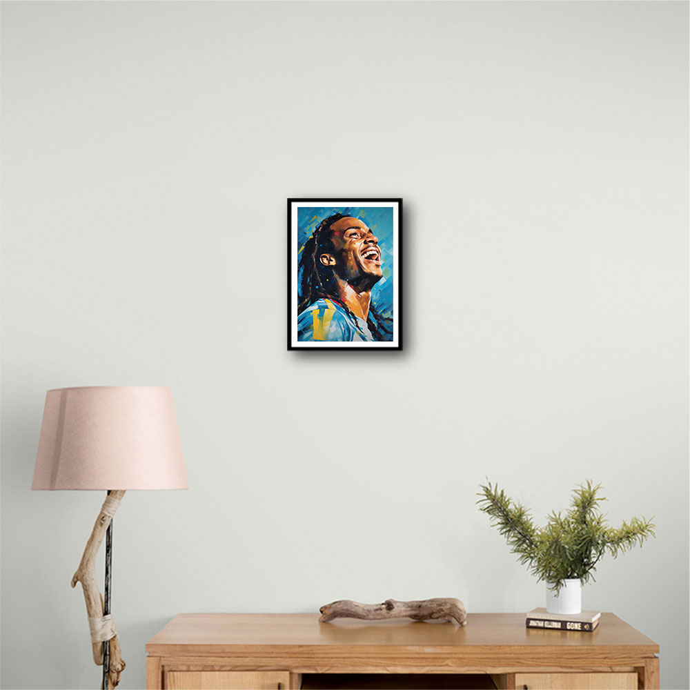 Ronaldinho Abstract Portrait Wall Art Ronaldinho Abstract Portrait Wall Art