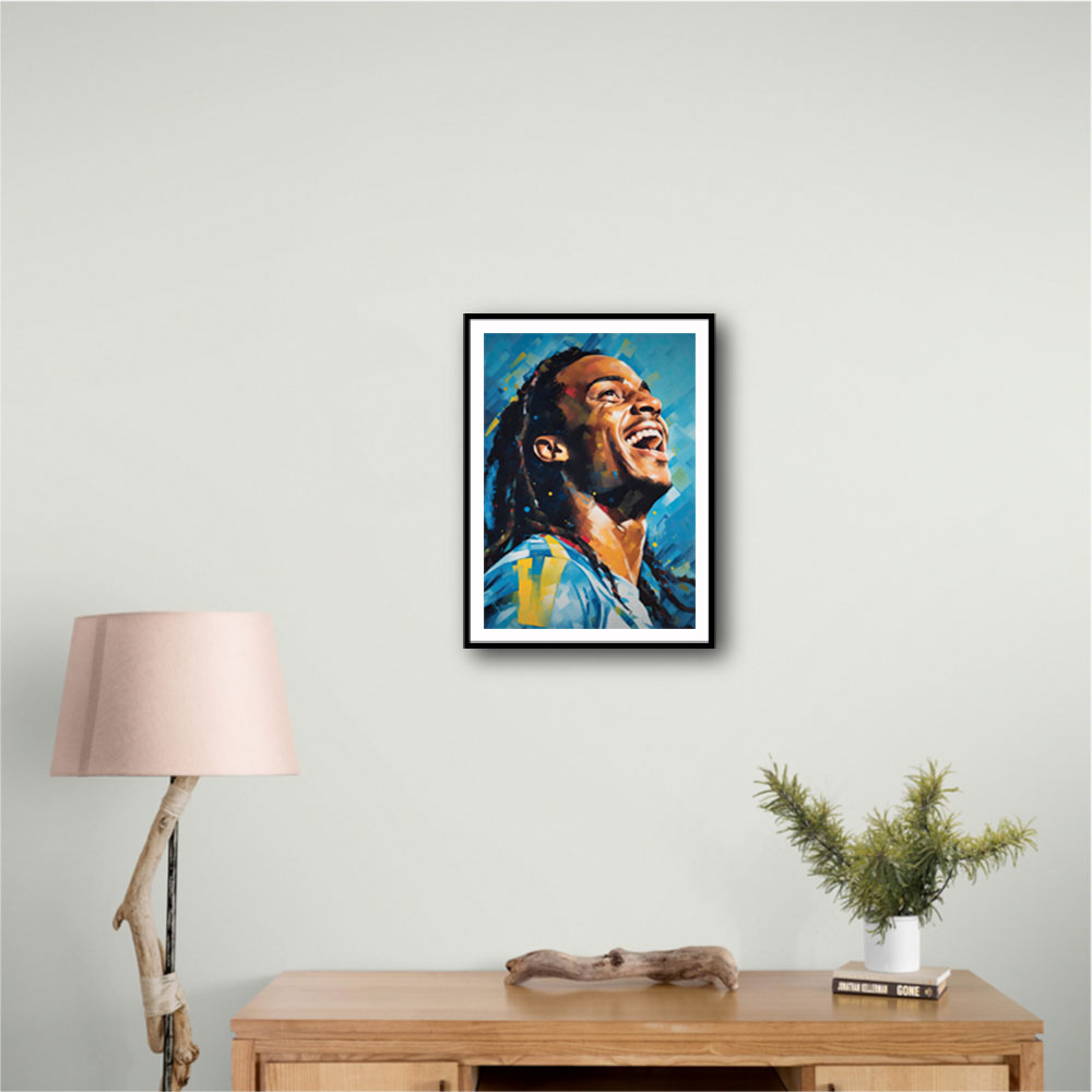 Ronaldinho Abstract Portrait Wall Art Ronaldinho Abstract Portrait Wall Art