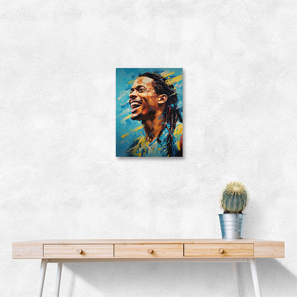 Ronaldinho Abstract Portrait 2 Wall Art