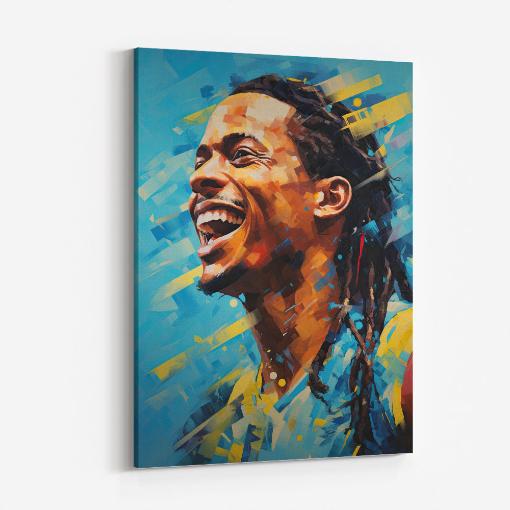 Ronaldinho Abstract Portrait 2 Wall Art