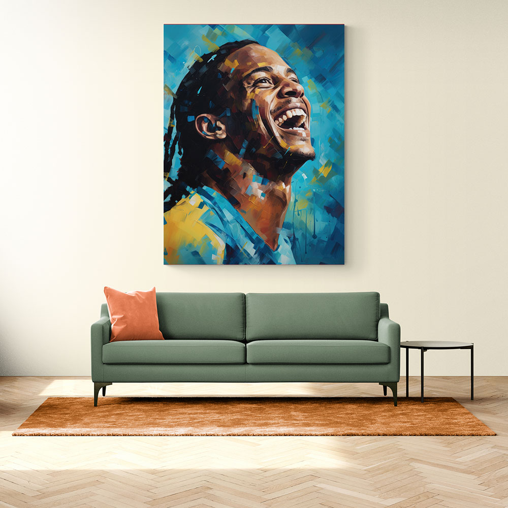 Ronaldinho Abstract Portrait 3 Wall Art