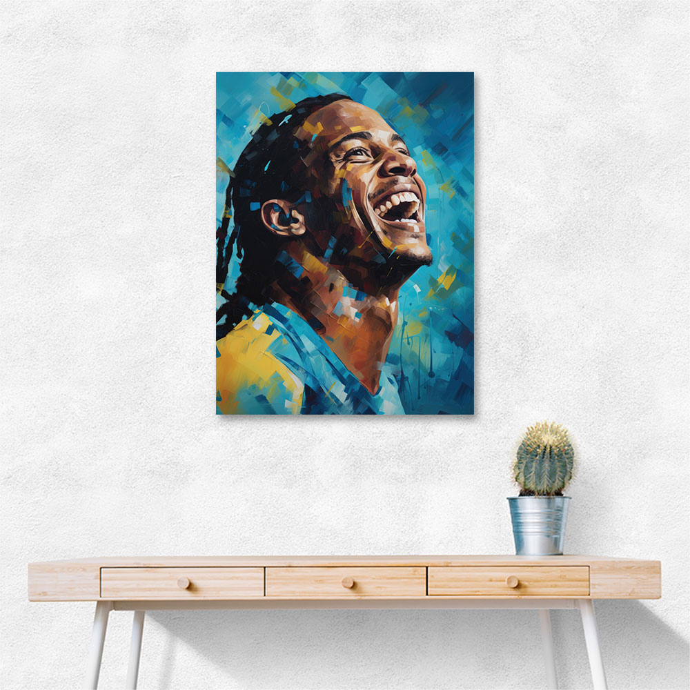 Ronaldinho Abstract Portrait 3 Wall Art