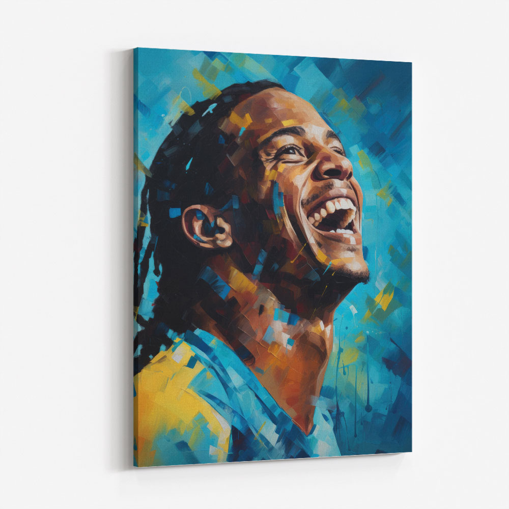 Ronaldinho Abstract Portrait 3 Wall Art