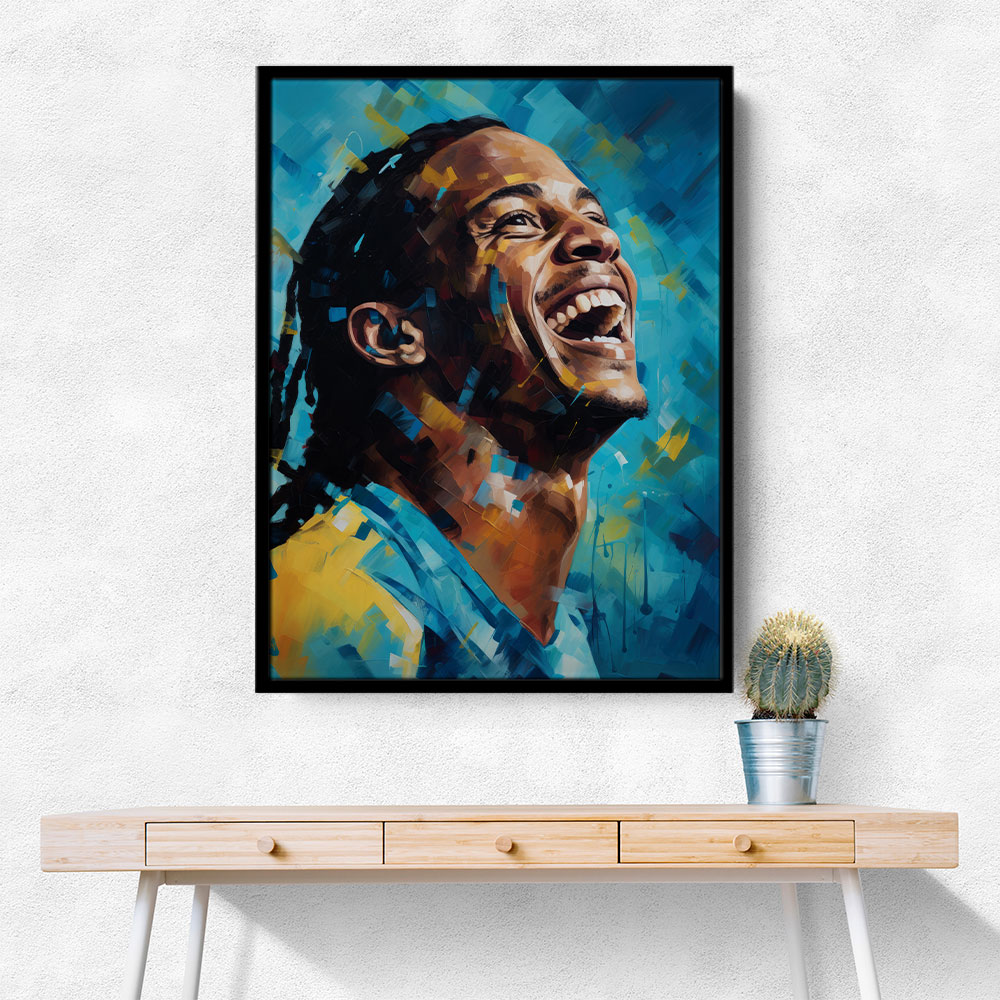 Ronaldinho Abstract Portrait 3 Wall Art